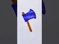 Axe 🪓 Acrylic painting for kids #axe #shortvideo #drawing #pipafuntv #trending #painting #shortsart
