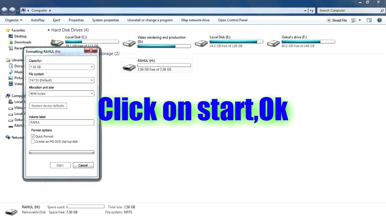 How to change the file system How to change the file system