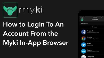 How to Login To An Account From the Myki In-App Browser