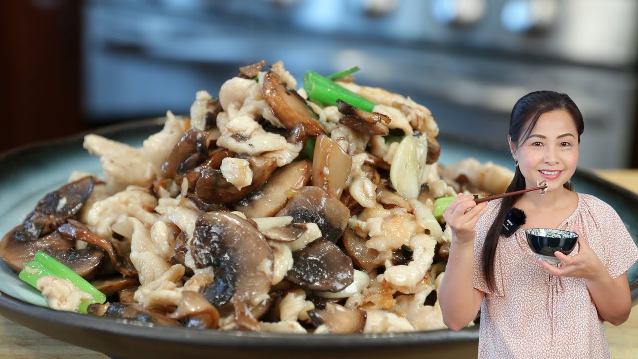 Chicken and Mushrooms Stir-Fry, another easy recipe with less than 5 ingredients 