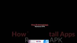 Uninstall. APK remove App screenshot 1