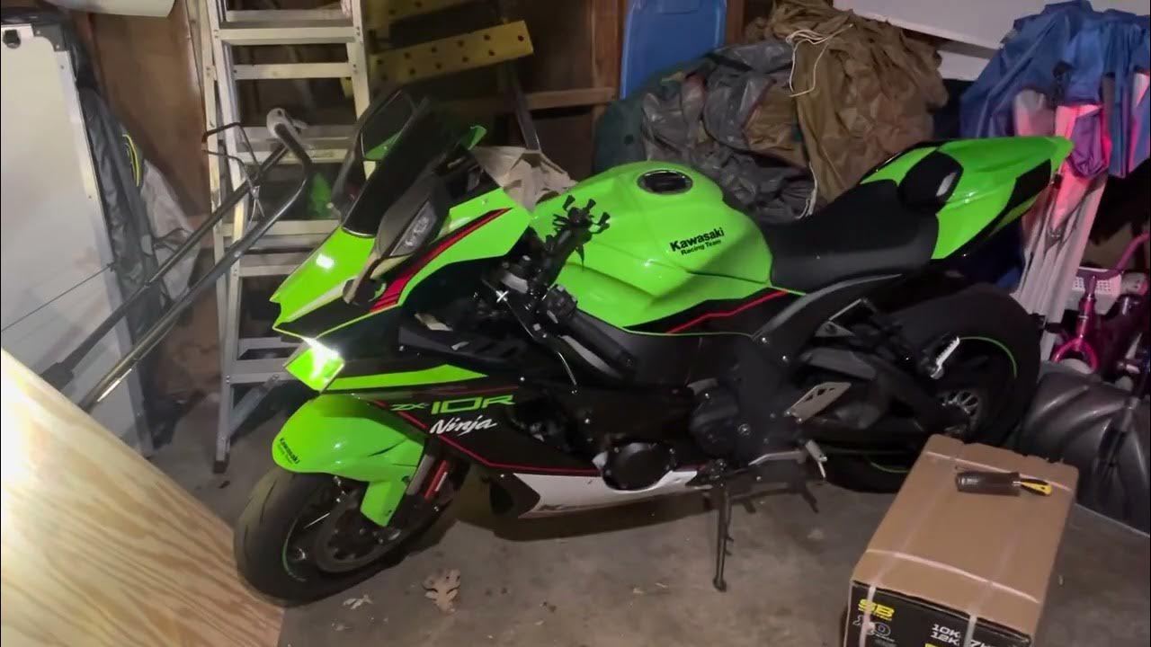2021 Zx10r M4 exhaust baffle removed and started for the first time