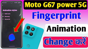 how to change fingerprint animation on the moto g67  power 5g | moto fingerprint animation settings