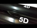 Carbone 3d 4d 5d  comparaison des trois films vinyle