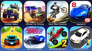 Asphalt 8,Car Race,Stunt Bike Extreme,Zombie Safari,Offroad Car Driving Game,Need for Speed screenshot 3