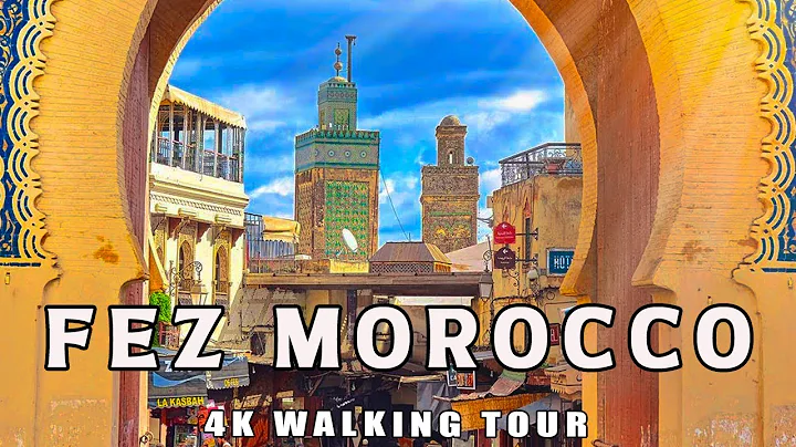 FEZ, MOROCCO 🇲🇦 - Ancient City Walking Tour | Blue Gate, Tannery, Royal Palace [4K UHD, Captions]