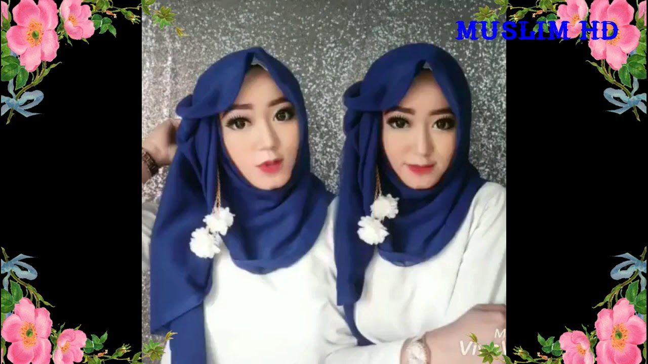 7GaYa 1 Scarft Tutorial Hijab Pesta Kekinian Wajah Bulat YouTube