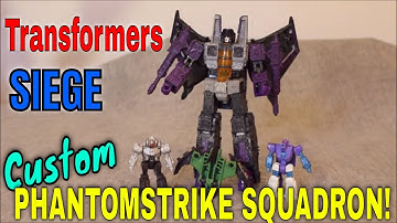 Transformers CUSTOM Siege Skywarp, Fracas and Hairsplitter - GotBot True Review NUMBER 590