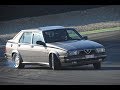 Alfa 75 3.0 V6 QV Track Day Varano Drifting 01/11/2017