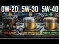 We Tested 0W-20, 5W-30 &amp; 5W-40 in the SAME Japanese Engine — One Clear Winner!