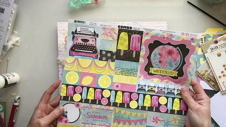BoBunny "Summer Mood" 12x12 Layout with Katherine ...