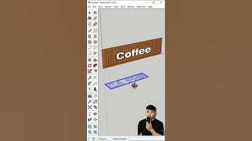 Cách vẽ chữ 3D làm biển quảng cáo với Sketchup #sketchup #chu3d