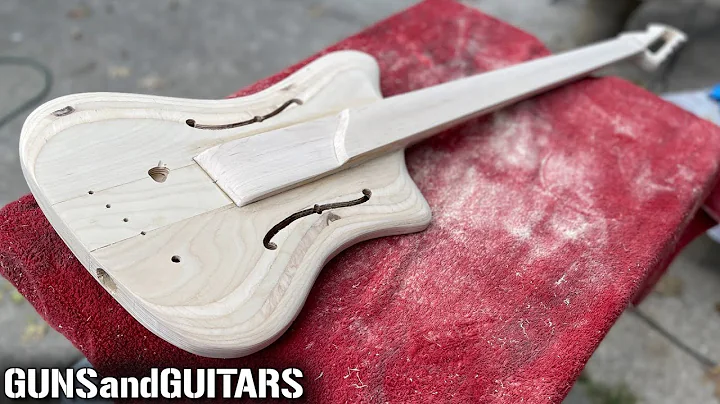 The WRONG WAY to build a Fretless Bass from SCRATCH with scrap PLYWOOD and basic DIY tools (part 2)