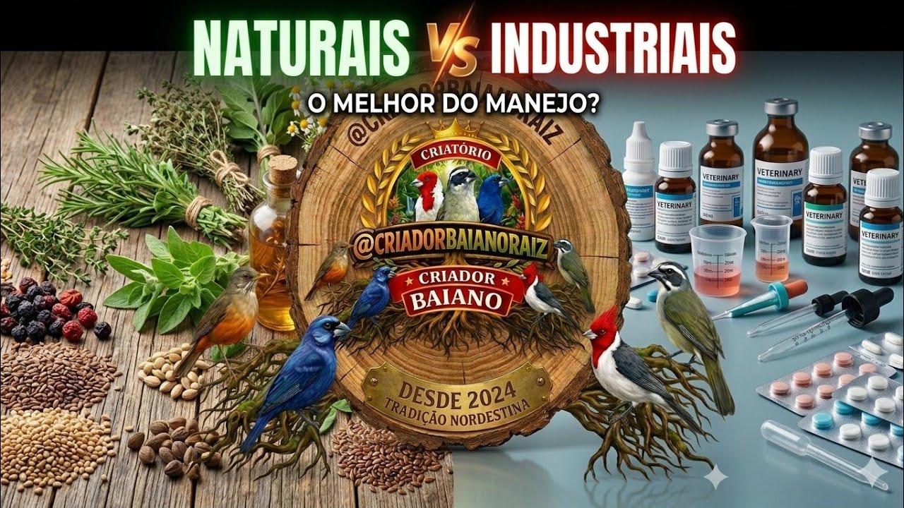 Trinca ferro Remédio Natural ou Industrial para Pássaros? Qual o melhor manejo? 🌿 vs 💊