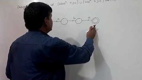 NFA for strings for the set {abab^n, n is greater than or equal to 0} U{aba^n, n is greater than=0}