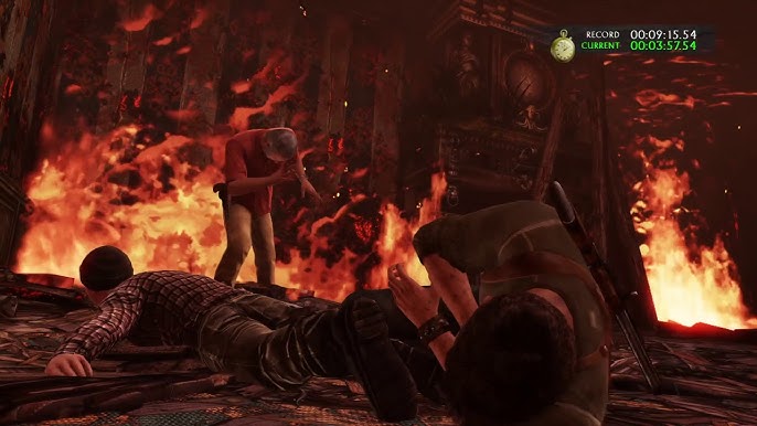 Outrun the Flames trophy in Uncharted 3: Drake's Deception Remastered