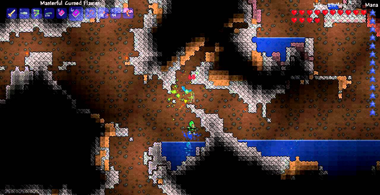 Terraria : Crystal Storm vs Cursed Flames - YouTube