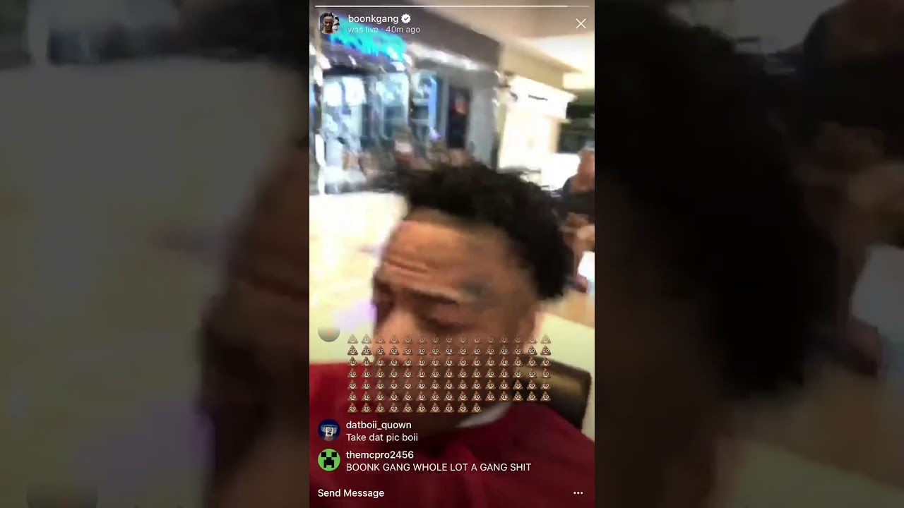 Boonk funny instagram live