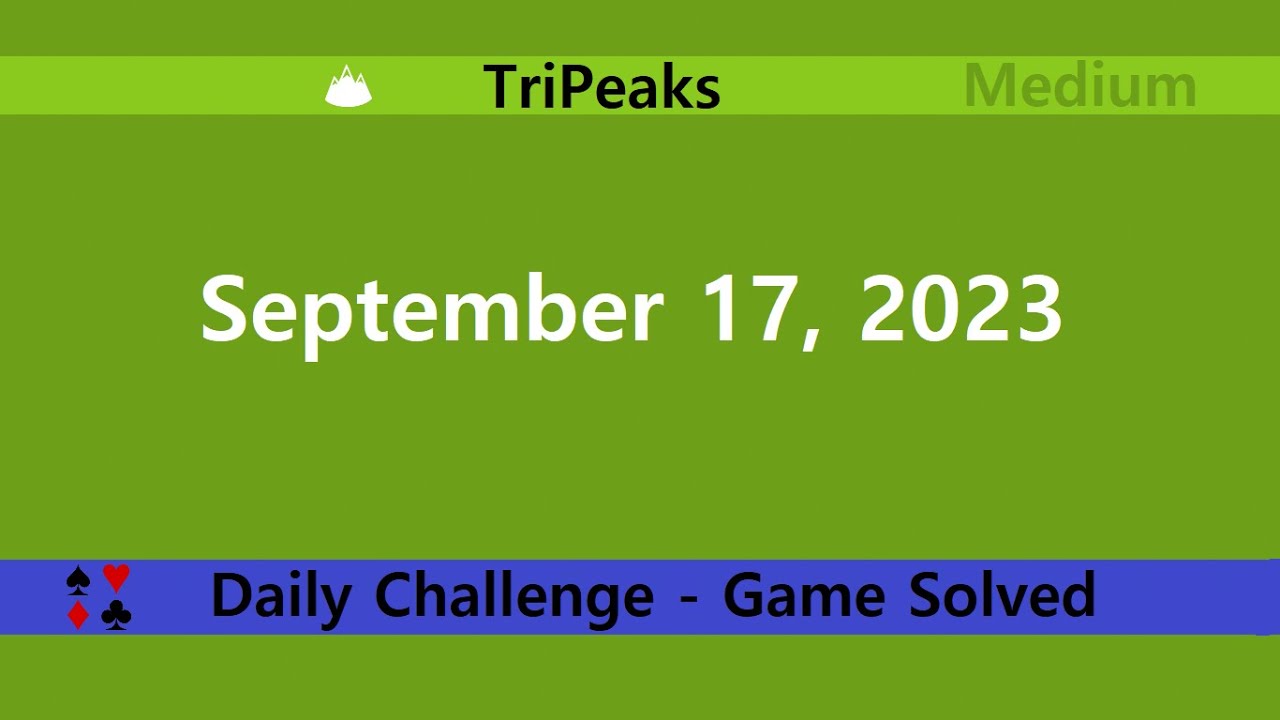 MSN Games - Microsoft TriPeaks Solitaire