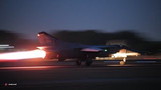 INDIAN AIR FORCE MiG-27   |   Full Afterburner Night Takeoff