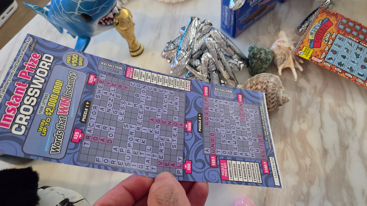 CIX お渡し券 2026 Instant Prize Crossword $20 Scratcher - YouTube