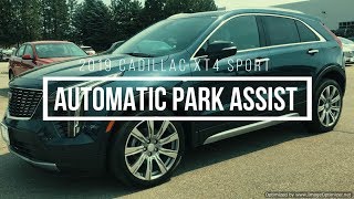 How to use the Cadillac XT4 Automatic Park Assist function.
