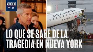 Avión LaGuardia: Autoridades en NY ofrecen conferencia de prensa sobre colisión que dejó dos muertos