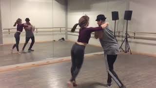 Paul Barris & Brittany Cherry Rehearsal for DWTS live