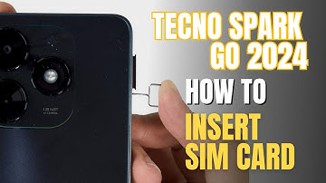 How to Install a SIM Card to TECNO SPARK Go 2024  | Nano SIM Cards & SD Card