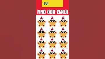 Spot the Odd emoji: Can You Solve the Puzzle? #puzzlegame #riddles