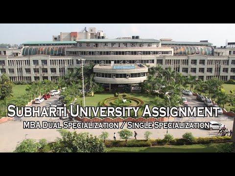 subharti university mba assignment