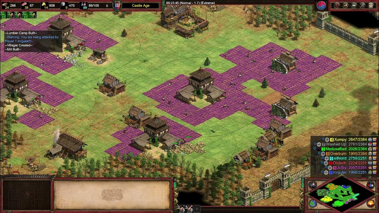 AoE2 Arena Gameplay Korean 4TC War Wagons YouTube