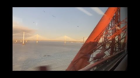 Forth Bridge Scotland Rail Crossing On a Beautiful Morning