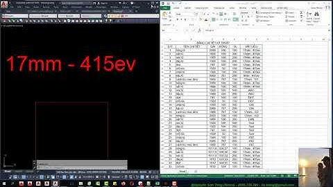 🔰 [LISP] Drawing Rectangles v2 - Vẽ hình chữ nhật theo Data Excel ⚜️