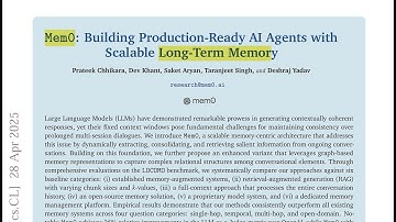Mem0: Building Production-Ready AI Agents with Scalable Long-Term Memory