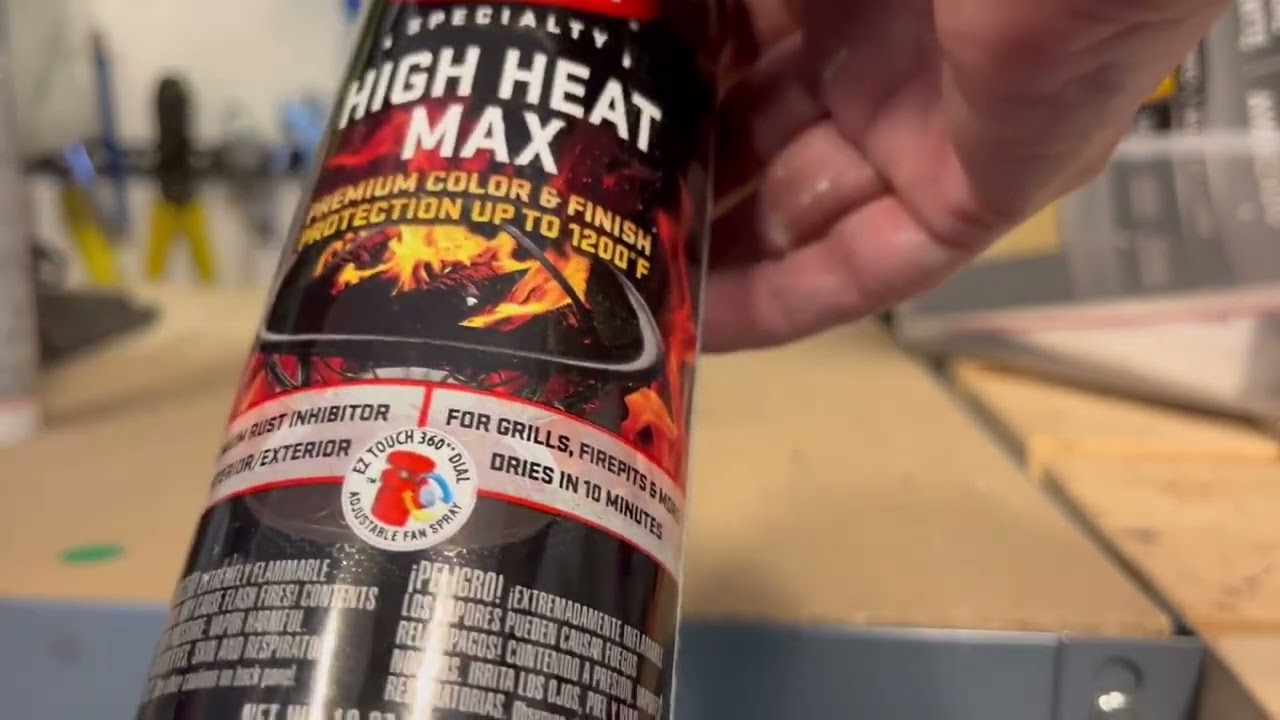 Transformed by fireplace Krylon high heat max black aerosol