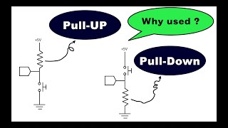 What is Pull Up and Pull Down resistor , and where can we use it ? #electronics #electrical