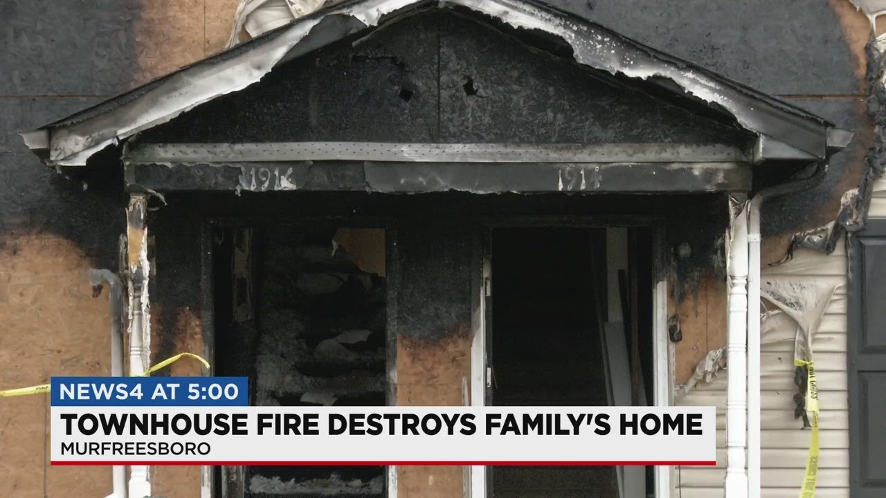 Family displaced after Murfreesboro fire - YouTube