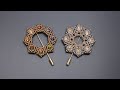 Beading Tutorial  Update - How to make a brooch bezeling 8mm crystal rivolis with 11/0 seed beads