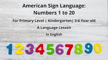 Learn Numbers 1-20 in ASL | American Sign Language Numbers Lesson | Primary Level