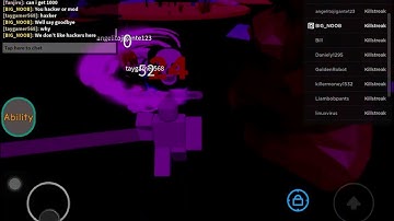 Hacker hacking in killstreak simulator and  he called himself a hacker  I kinda feel bad