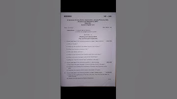 3rd semester b.com nep generic english (L3) question paper of 2025 Banglore university