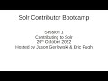 Solr bootcamp  session 1 20th oct 2022 contributing to solr