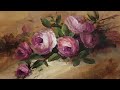 Roses on a plinth acrylic rose painting techniques