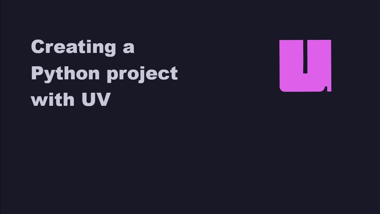 Creating a Python Project with UV - YouTube