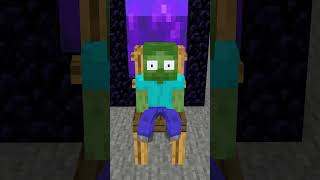 Zombie Vs Herobrine #shorts #minecraft