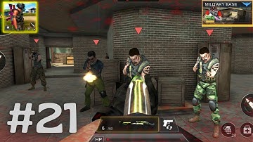 Gun Strike : FPS Shooting Game || Military Base _ Mission 11 - 15 || Android Gameplay [Part-21]