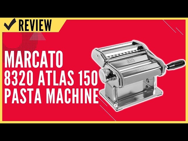 Marcato Atlas 150 Pasta Machine, Made in Italy, Red, Includes