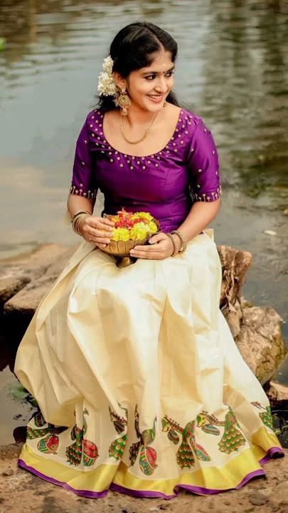 kerala onam set saree setmundu | dhavani ideas | blouse design | ഓണം