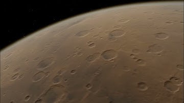 The surface of Mars as it orbits. Space Engine. #universe #space #planet #mars